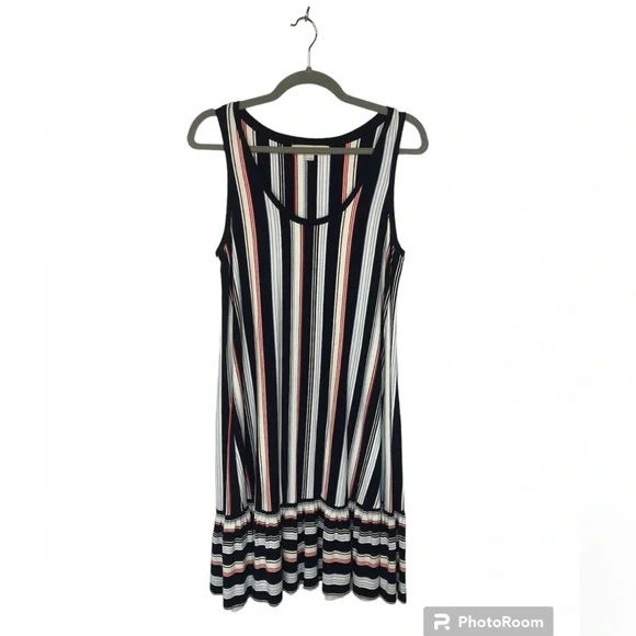 LOFT | Dresses | Loft Womens Dress Sundress Tank Sleeveless Stretchy  Ruffled Comfy Loose Fit | Poshmark